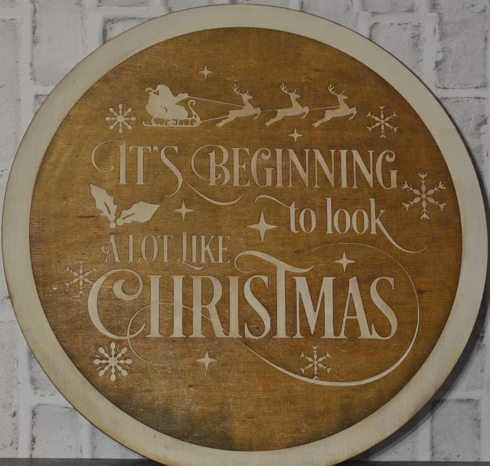 Its beginning to look like Christmas sign